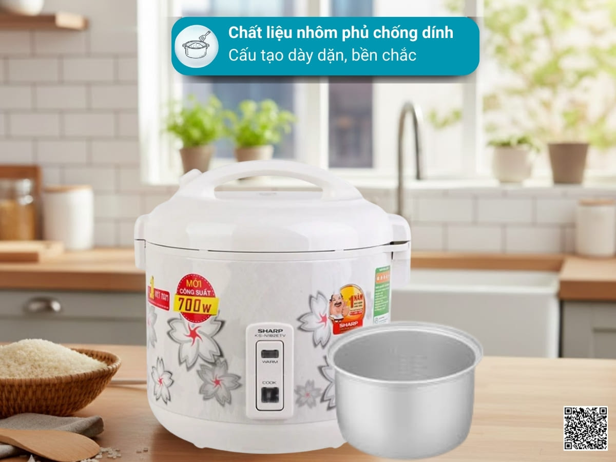 noi com dien sharp ks n182etv sw 1.8 lit 4