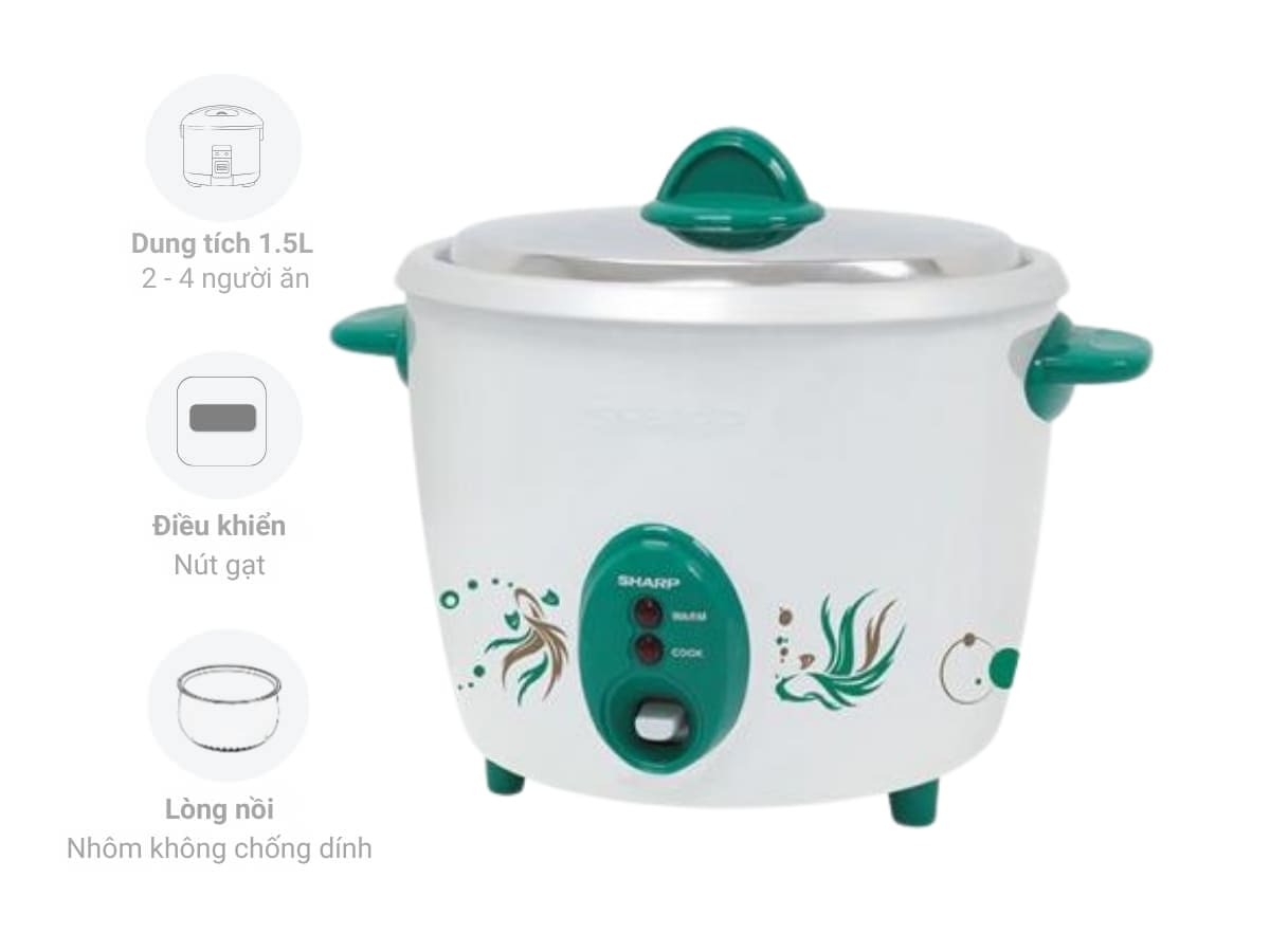 noi com dien sharp ksh d15v gr
