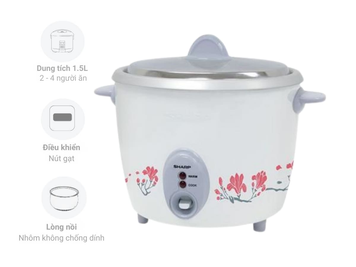 noi com dien sharp ksh d15v gy