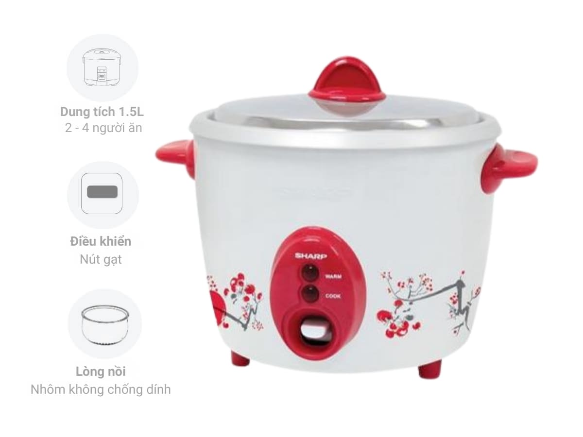 noi com dien sharp ksh d15v rd