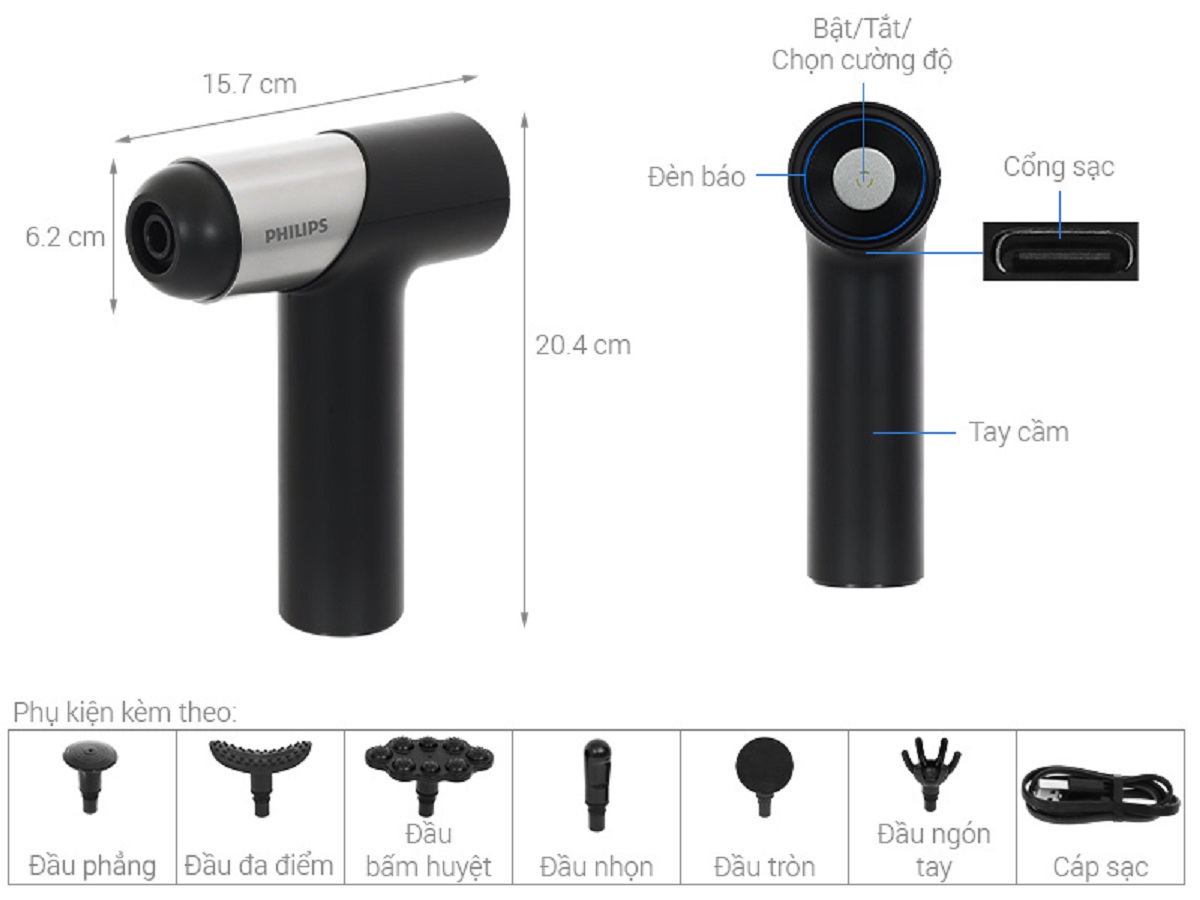 May massage cam tay Philips PPM7323 9