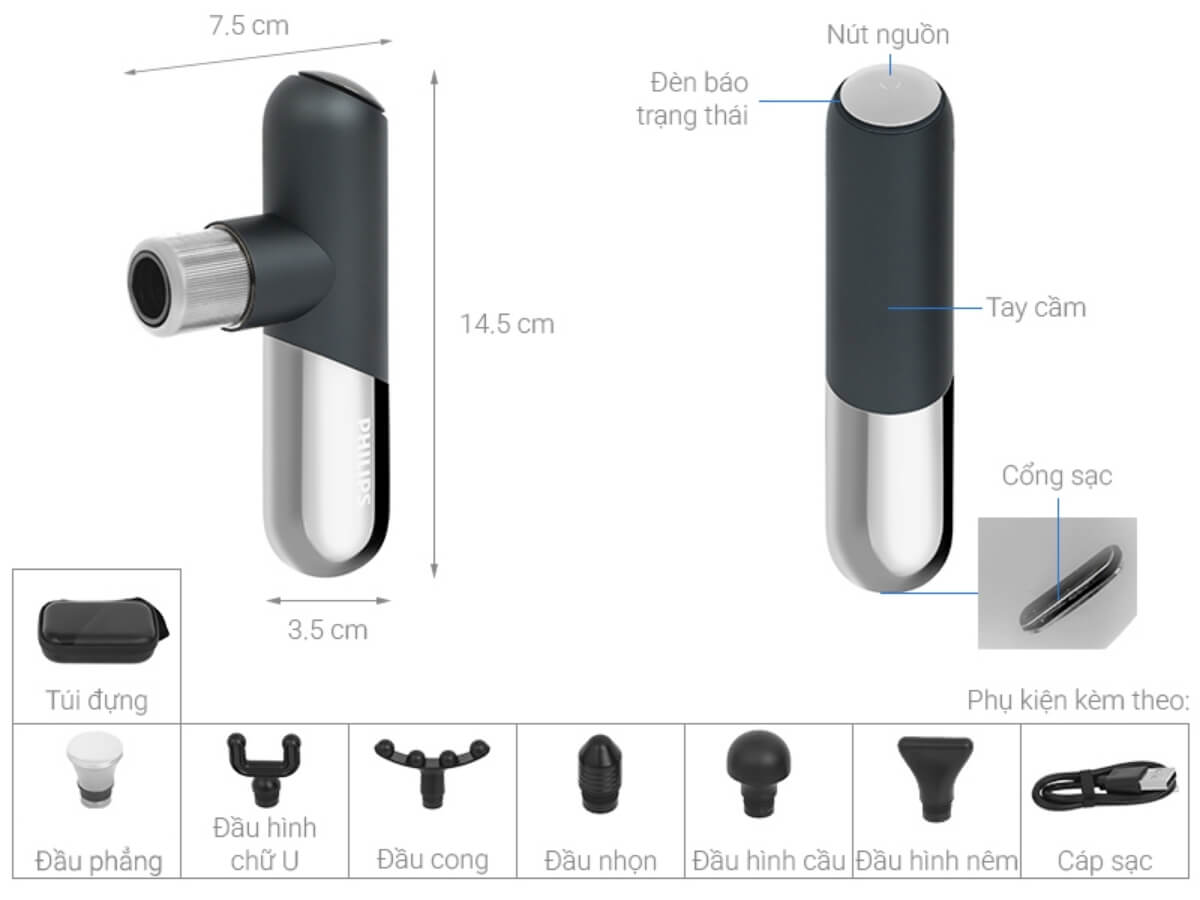 may massage cam tay philips ppm7501 2
