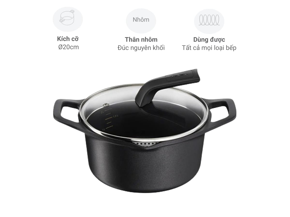 noi nhom tefal robusto e2494444 20cm