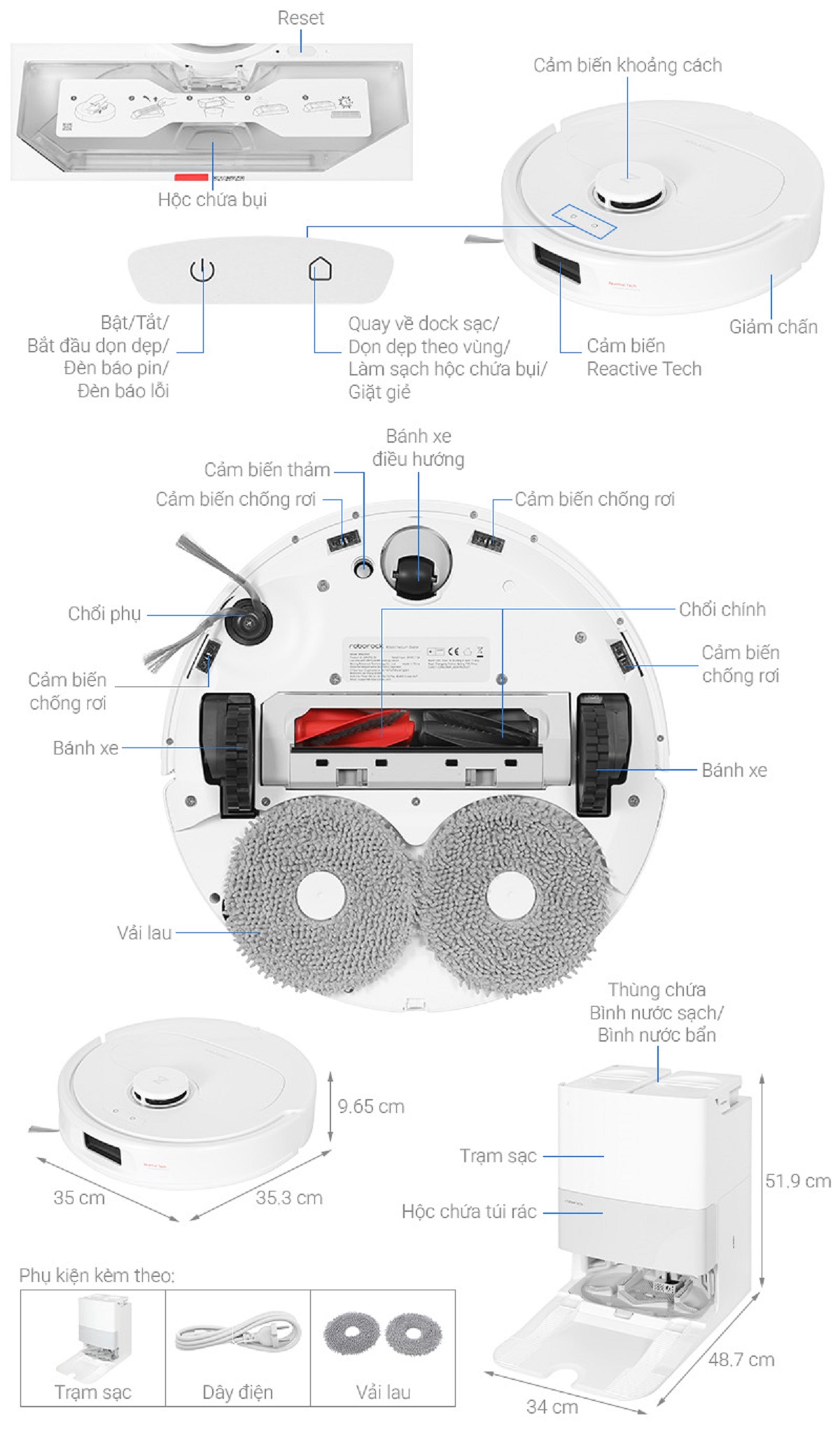 robot roborock qrevo 5ae trang 1