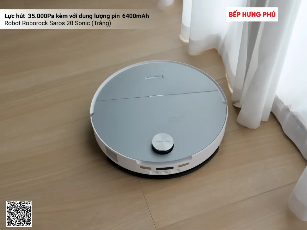 robot roborock saros 20 sonic trang 09