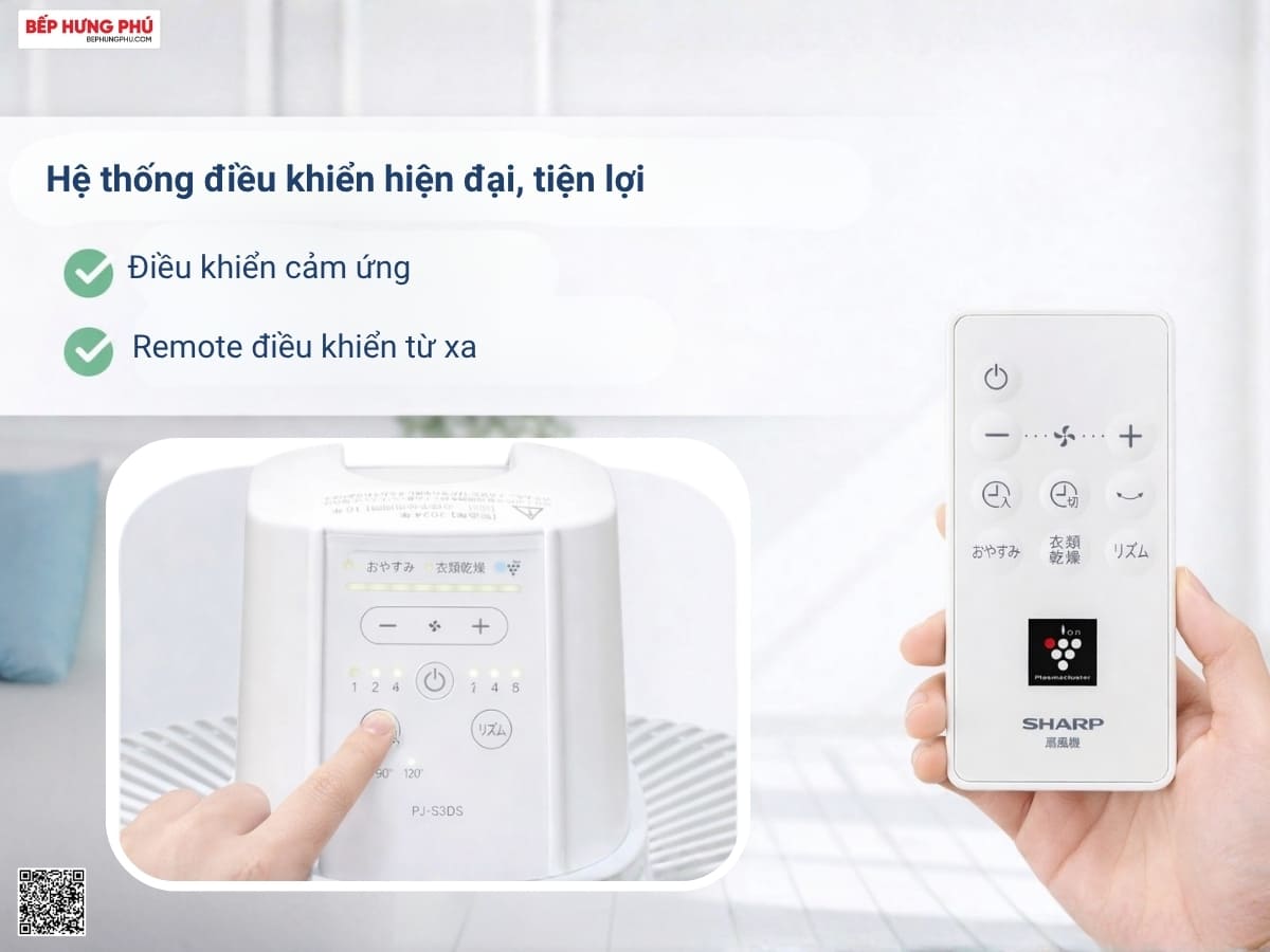 quạt đứng sharp pj-s3ds-w