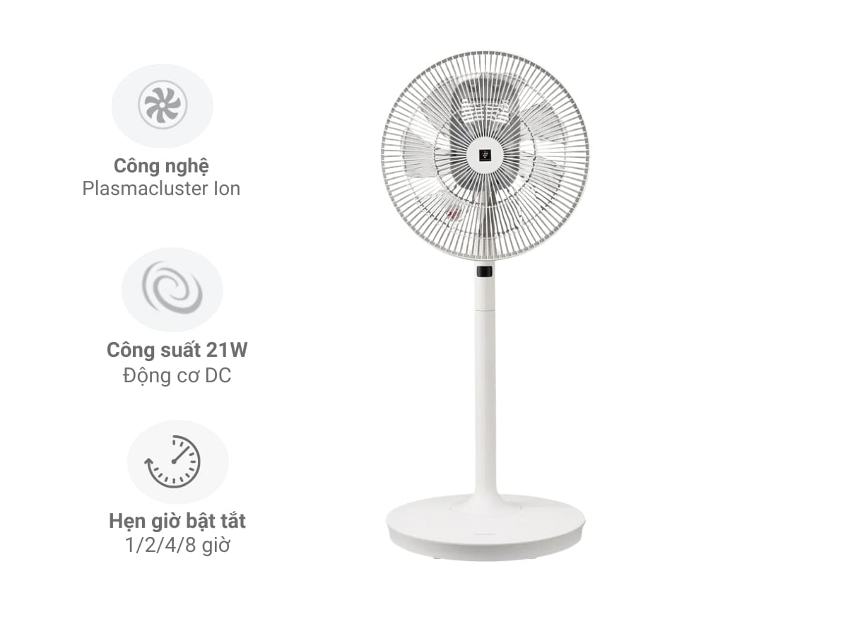 quạt đứng sharp pj-s3ds-w quat dung sharp pj s3ds w