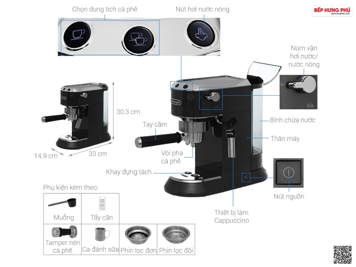 may pha ca phe delonghi ec785.gy 2