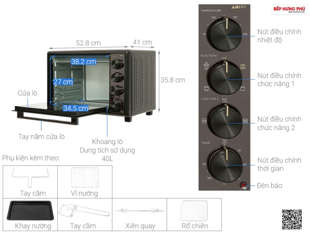 lò nướng electrolux eot4022xfg
