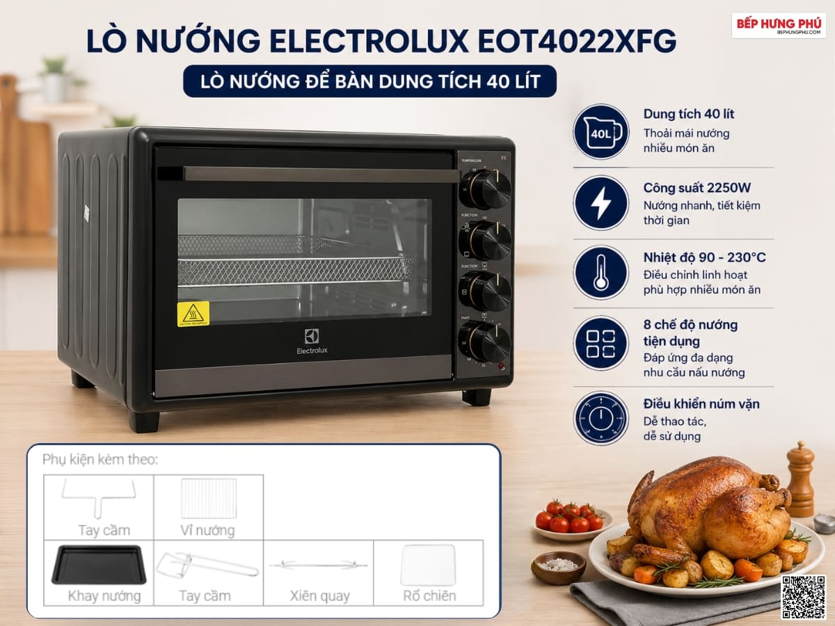 lo nuong electrolux eot4022xfg 3