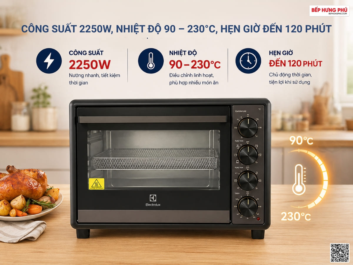 lò nướng electrolux eot4022xfg