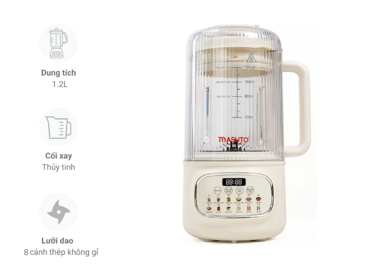 máy làm sữa hạt masuto msloveplus-01 may lam sua hat masuto msloveplus 01