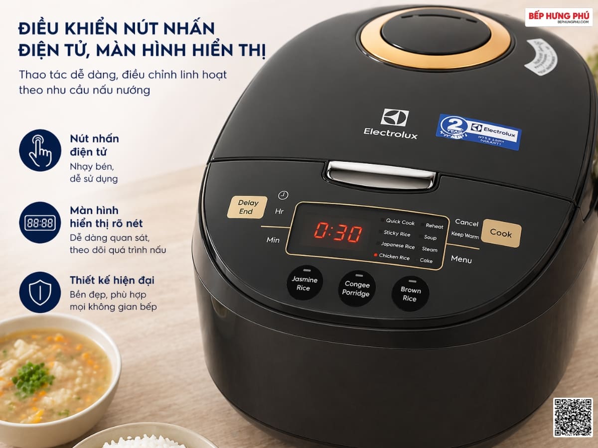 nồi cơm điện tử electrolux e7rc1-650k 1.8l