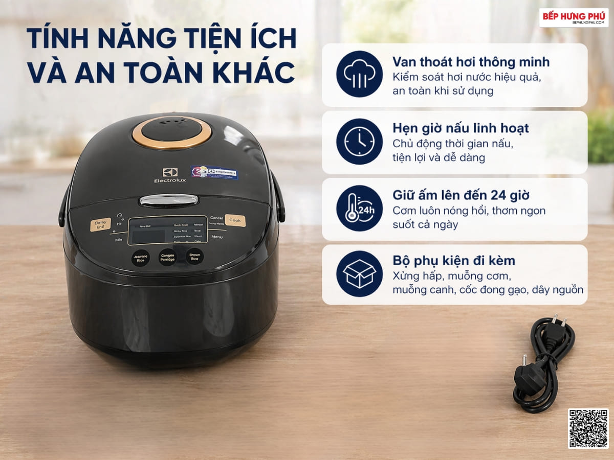 nồi cơm điện tử electrolux e7rc1-650k 1.8l