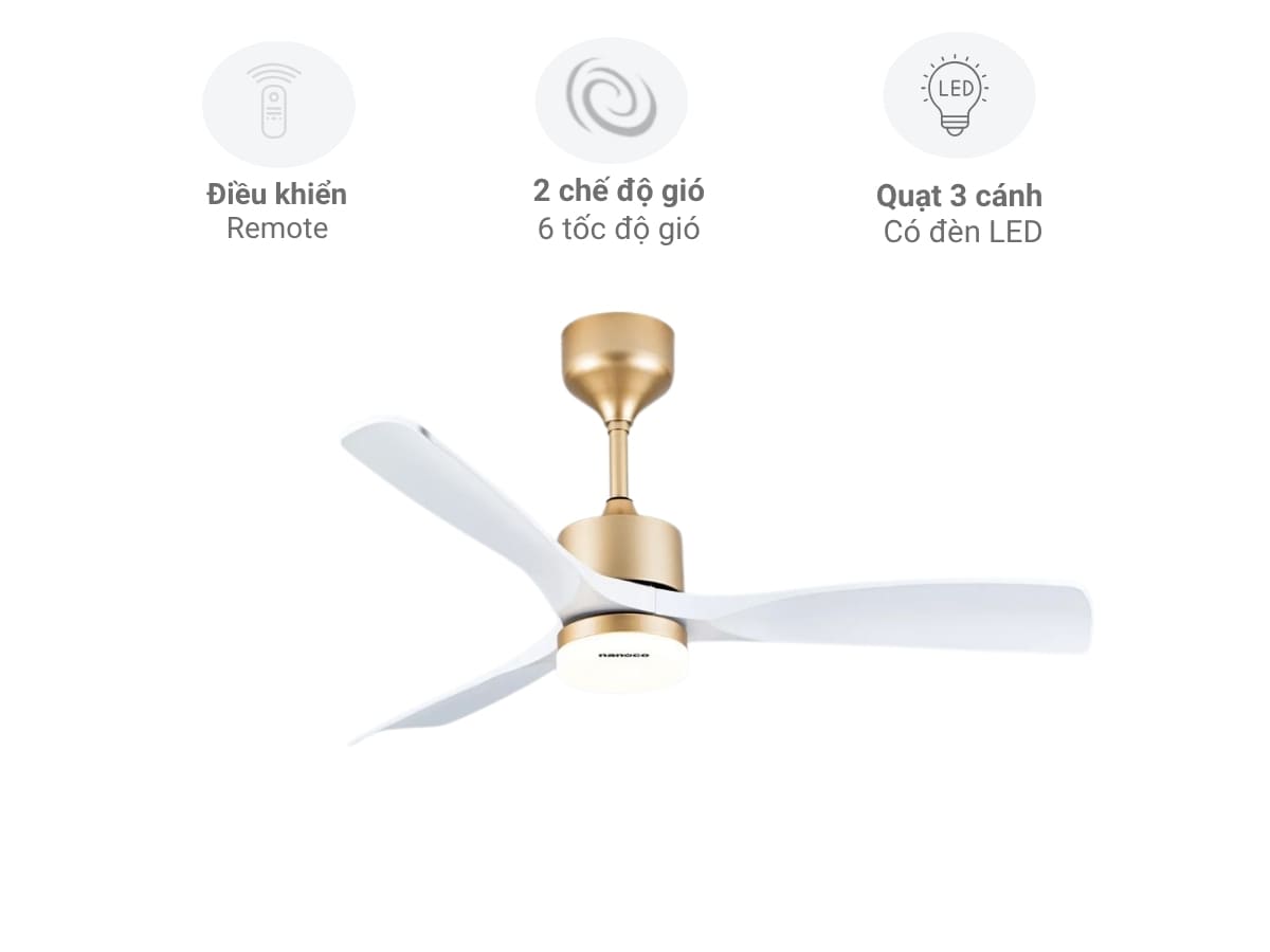 quạt trần nanoco ncf5231-wl