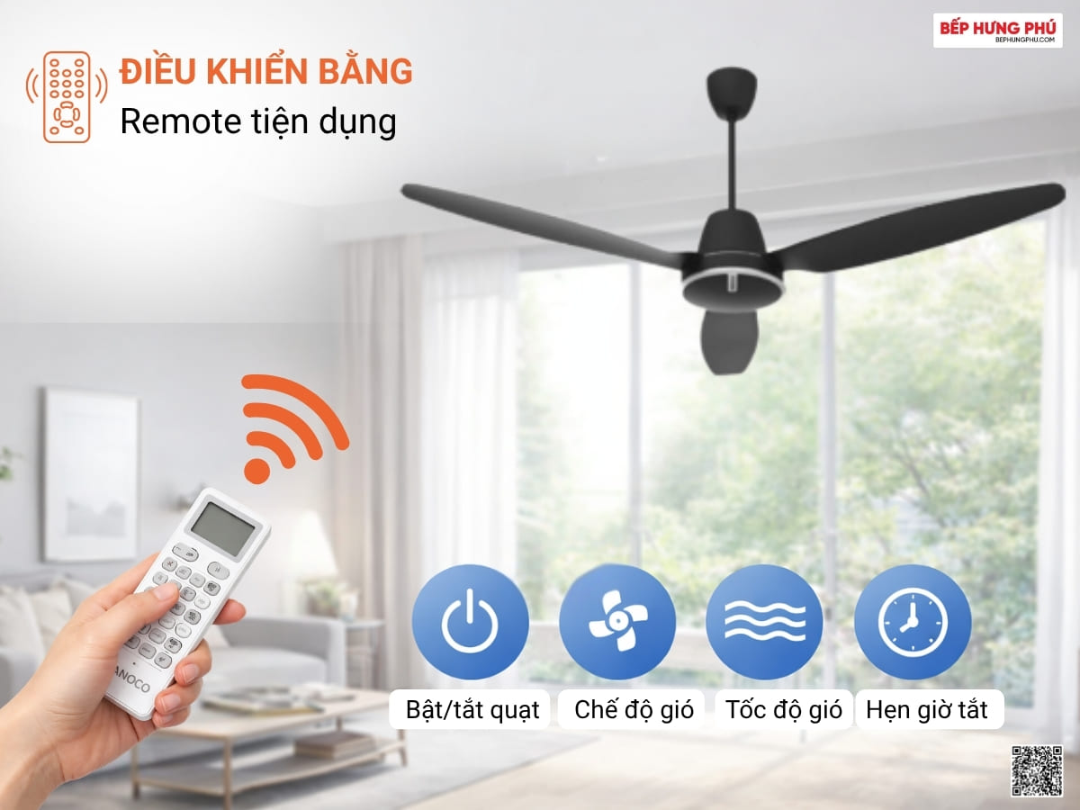 quạt trần nanoco ncf6031-k