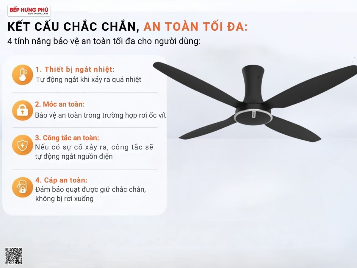 quạt trần nanoco ncf6041-k