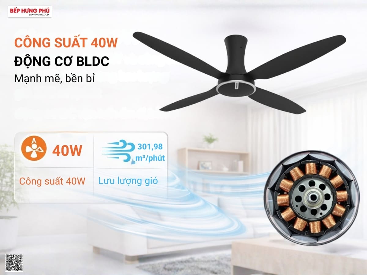 quạt trần nanoco ncf6041-k