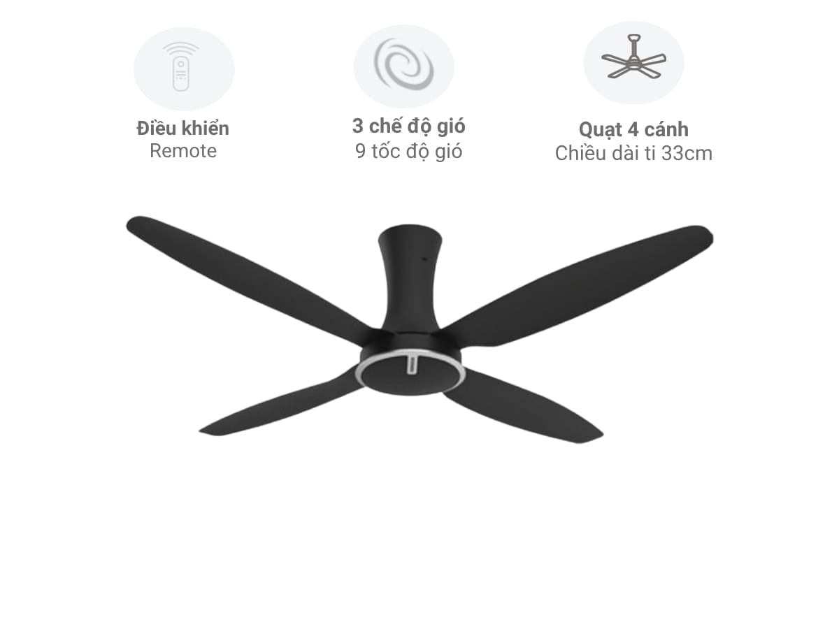 quạt trần nanoco ncf6041-k quat tran nanoco ncf6041 k