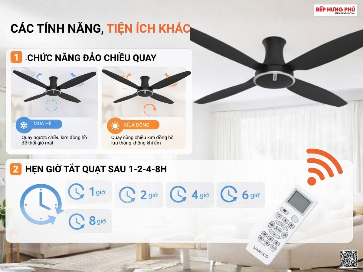 quạt trần nanoco ncf6041-ks