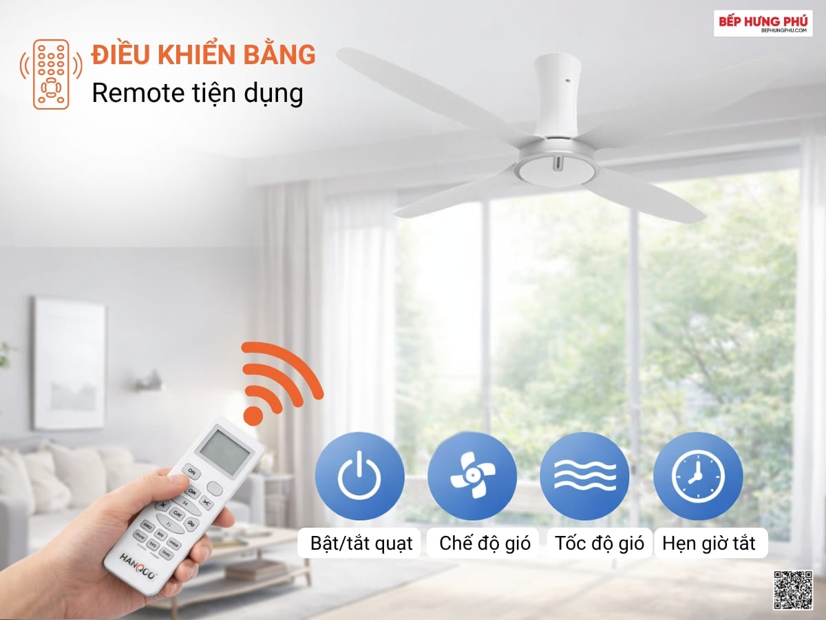 quạt trần nanoco ncf6041-w