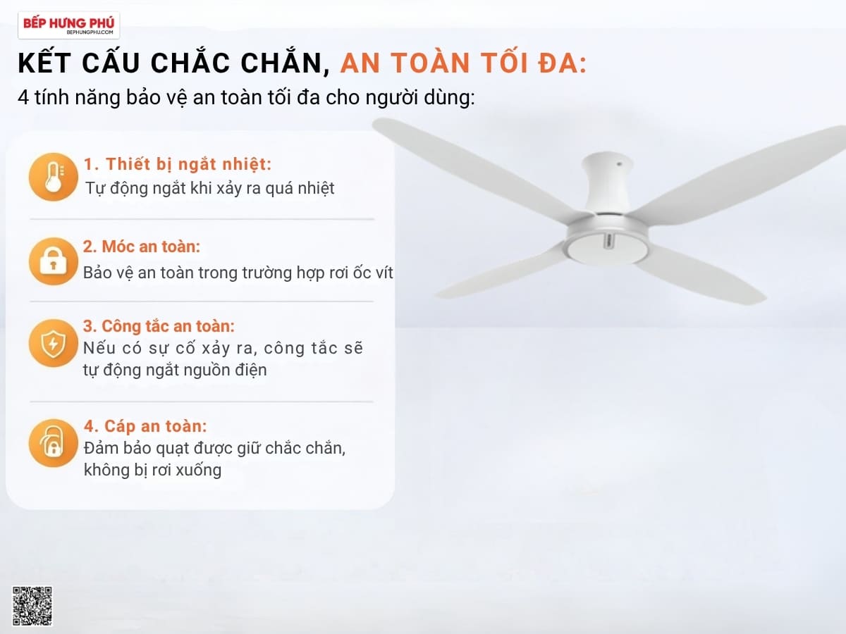quạt trần nanoco ncf6041-ws