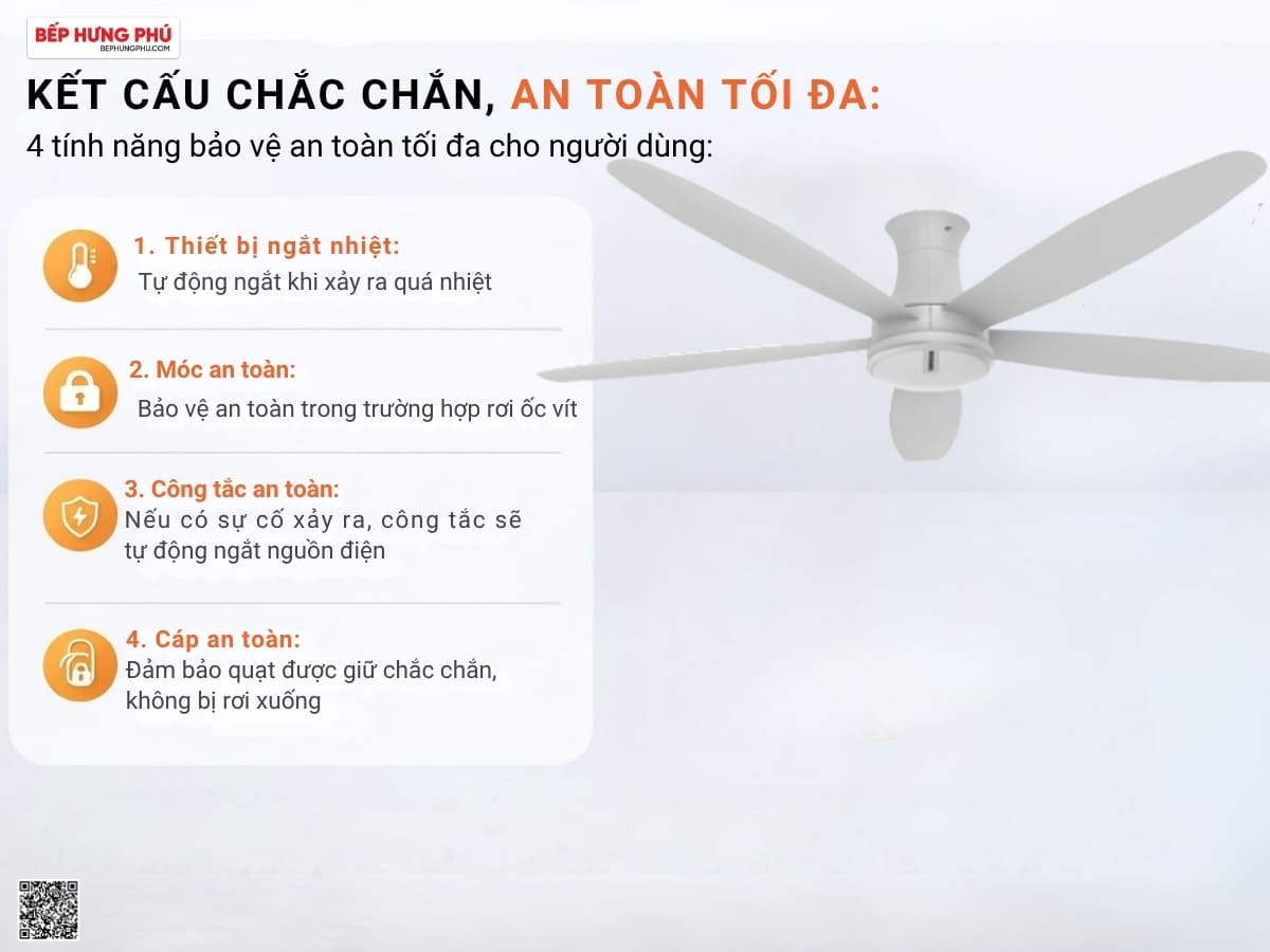 quạt trần nanoco ncf6051-ws