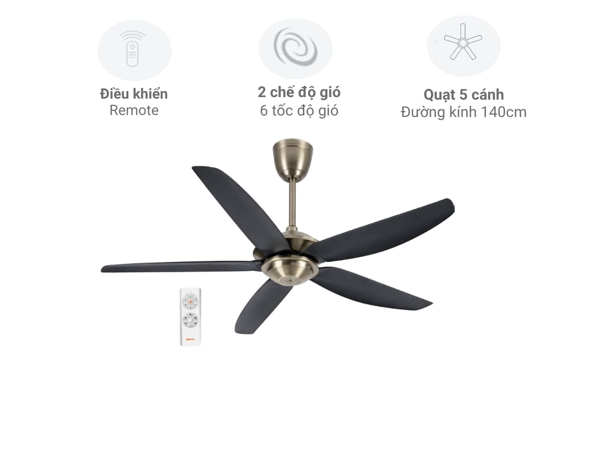 quạt trần nanoco ncfd5658k quat tran nanoco ncfd5658k