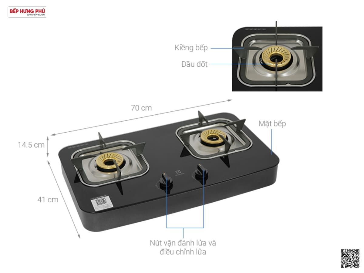 bếp gas electrolux etg7256gkr