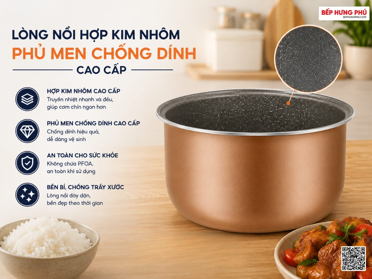 nồi cơm điện nanoco nrc1520gl 1.5l