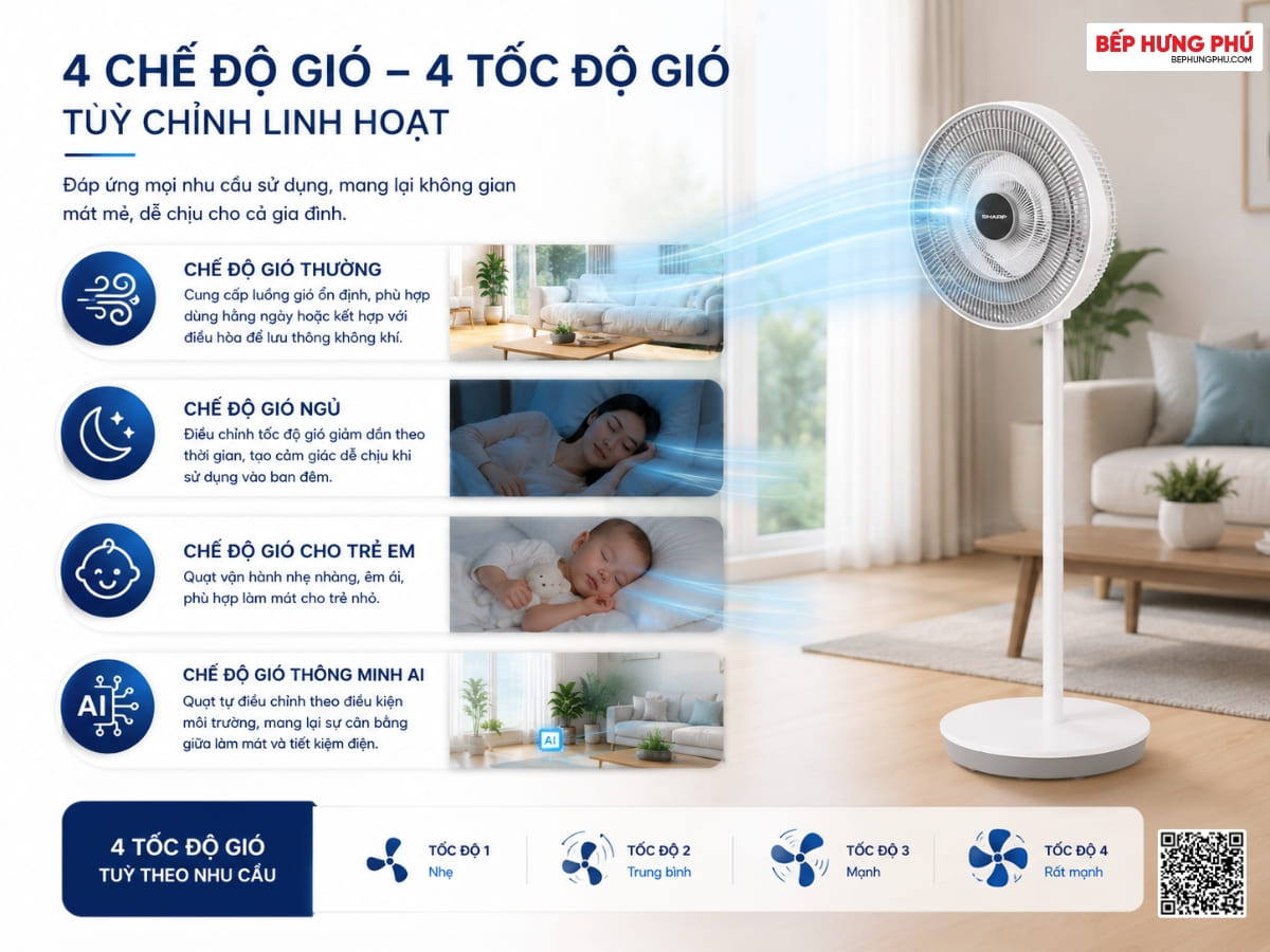 quạt tuần hoàn sharp pj-cd404v-w