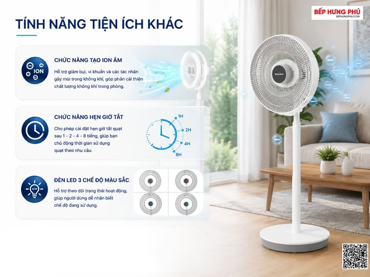quạt tuần hoàn sharp pj-cd404v-w