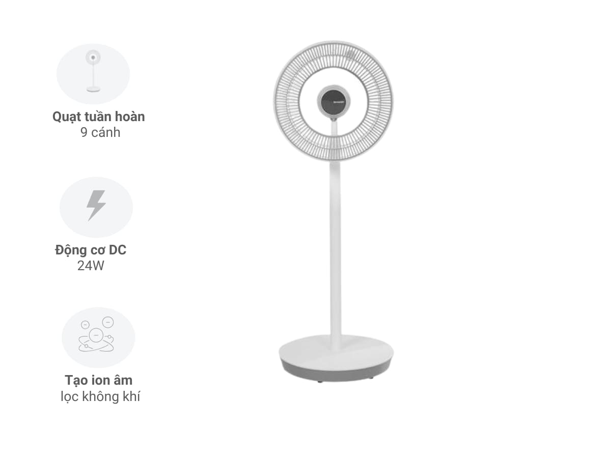 Quạt tuần hoàn Sharp PJ-CD404V-W