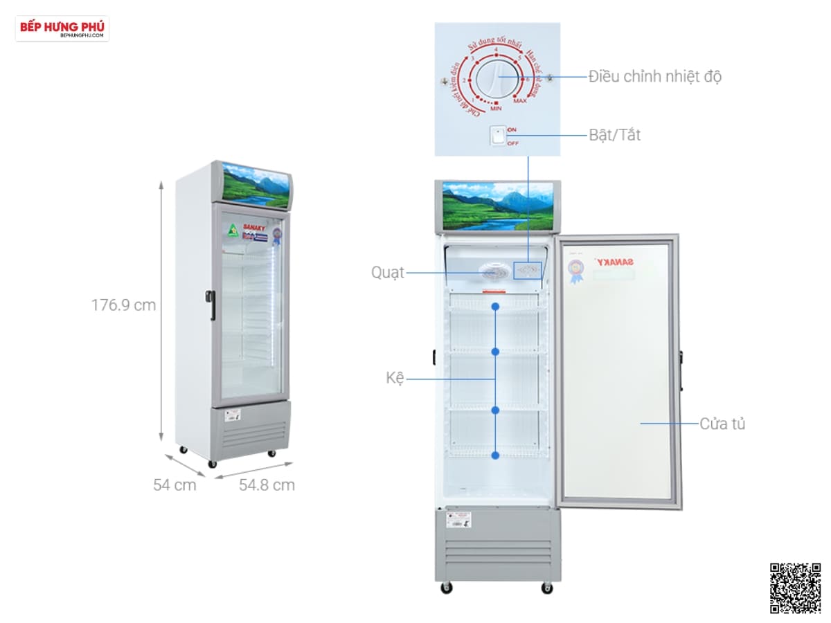 tủ mát sanaky vh-258kl 200l