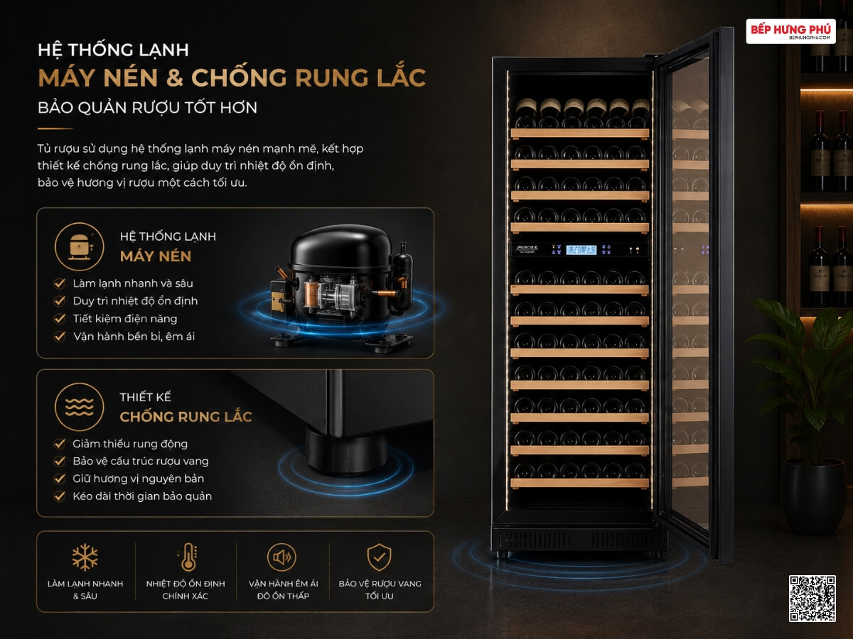 tủ rượu munchen mw683gs