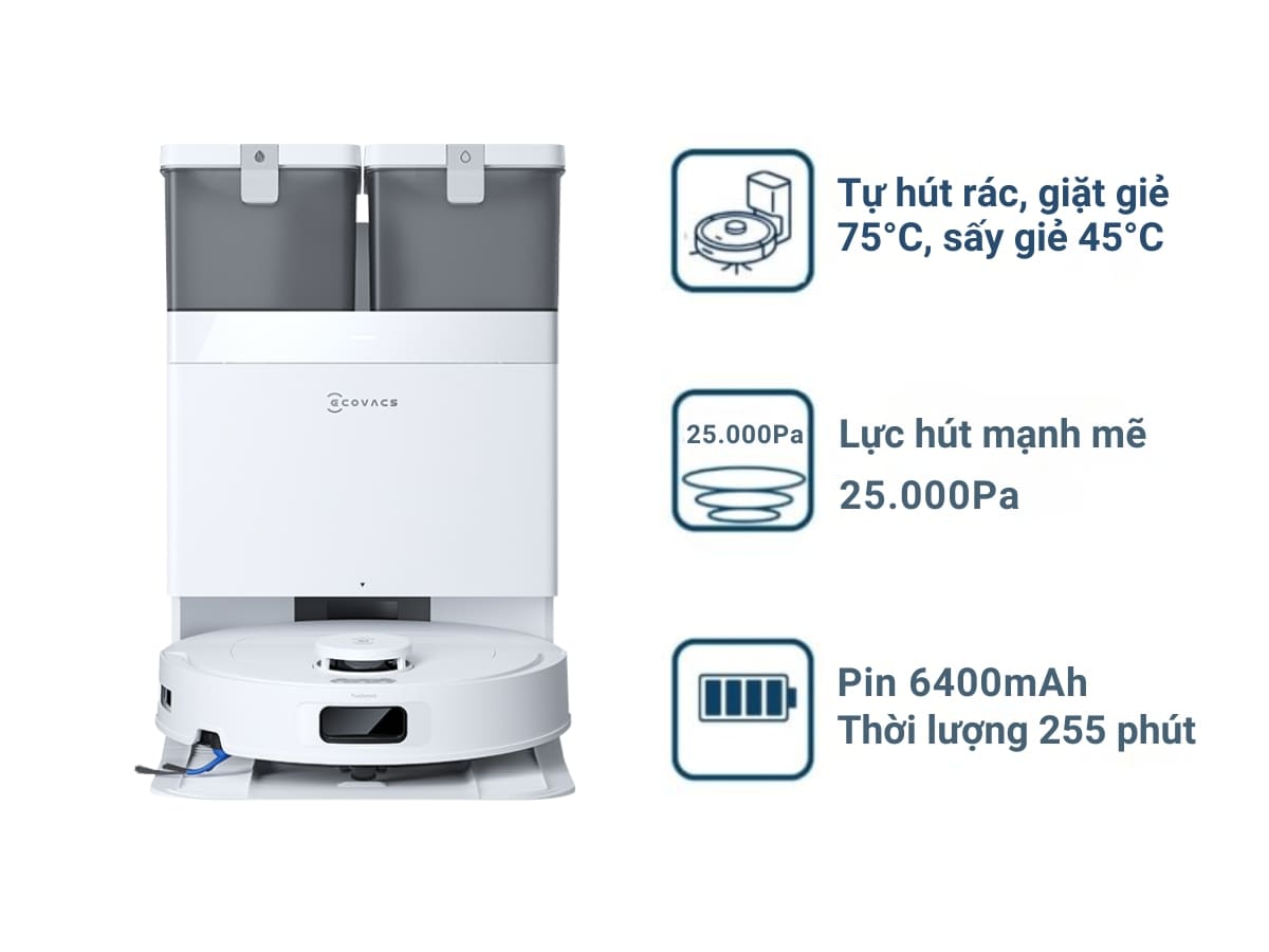 Robot Ecovacs Deebot T30C Gen2 (Trắng)