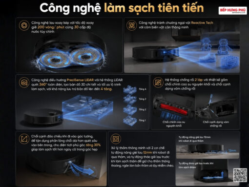 robot roborock qrevo 2 pro (đen)