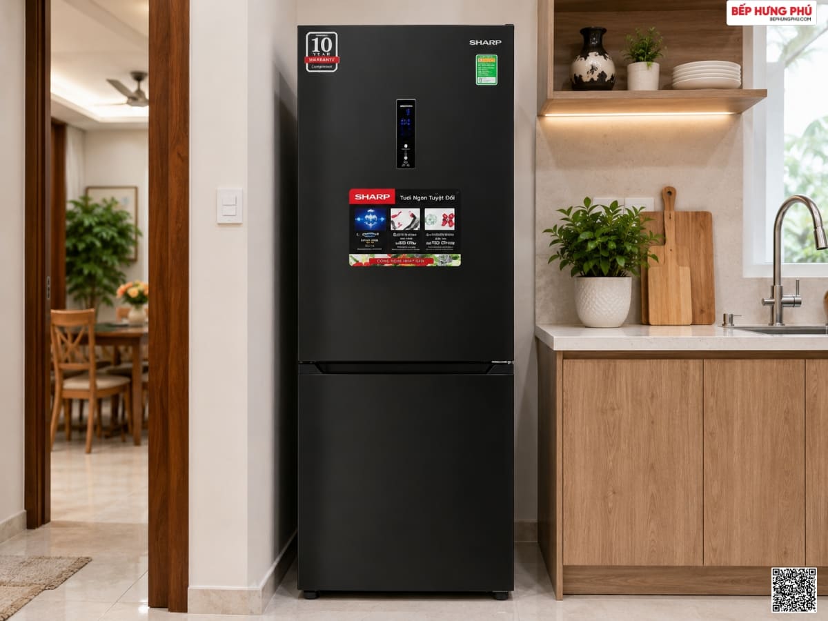 tủ lạnh sharp sj-bf330v-dg inverter 323l