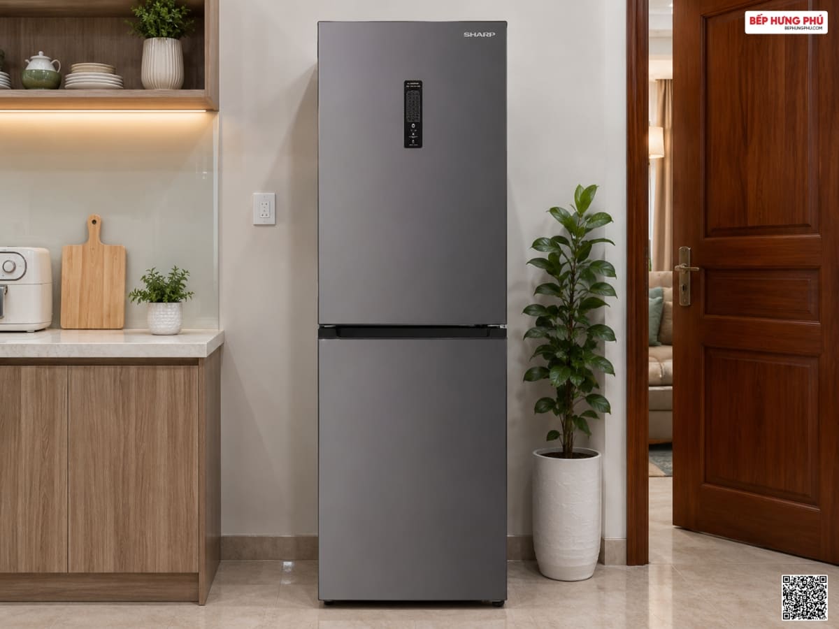 tủ lạnh sharp sj-bf330v-sl inverter 323l