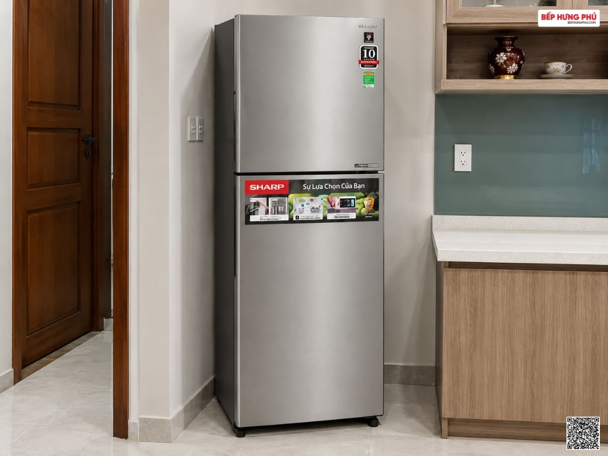 tủ lạnh sharp sj-xp352ae-sl