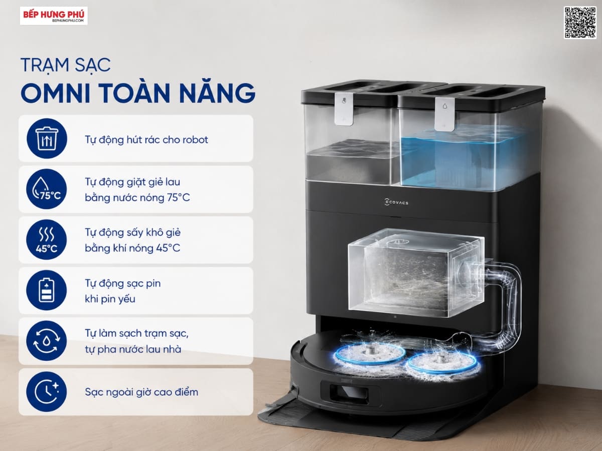 robot ecovacs deebot t30s pro plus (đen)